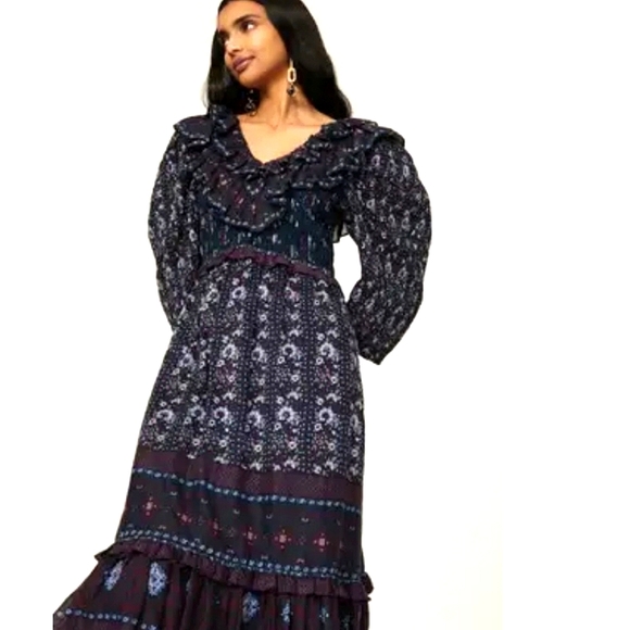 Sea New York Romantic Ruffle Maxi Dress - Picture 3 of 8